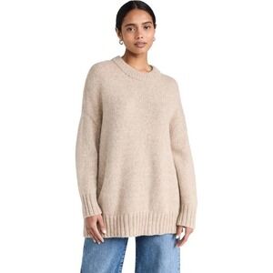 Jenni Kayne Alpaca Cocoon Crewneck Pullover Oversized Sweater Sz L Minimalist